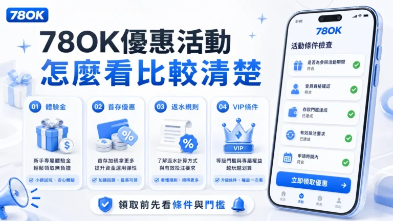 TU 優惠活動怎麼看?官方活動分類、領取條件與提款前檢查 6 TU 優惠活動怎麼看比較清楚封面圖