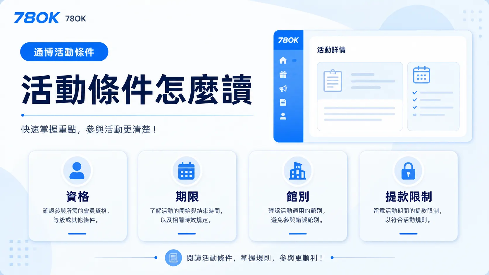 通博娛樂城資訊怎麼查?TU 官方整理註冊、活動與提款檢查 3 TU 通博活動條件閱讀圖,提醒核對資格、期限、館別與限制